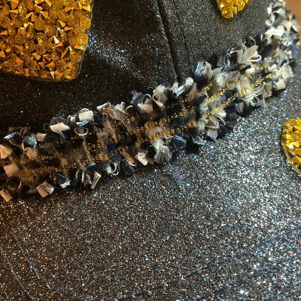 Sparkling Midnight Blue Baseball Hat